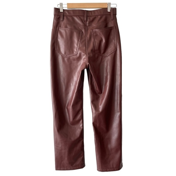 ❌SOLD❌ ABERCROMBIE & Fitch The 90's Straight Ultra High Rise Vegan Leather - Picture 3 of 10